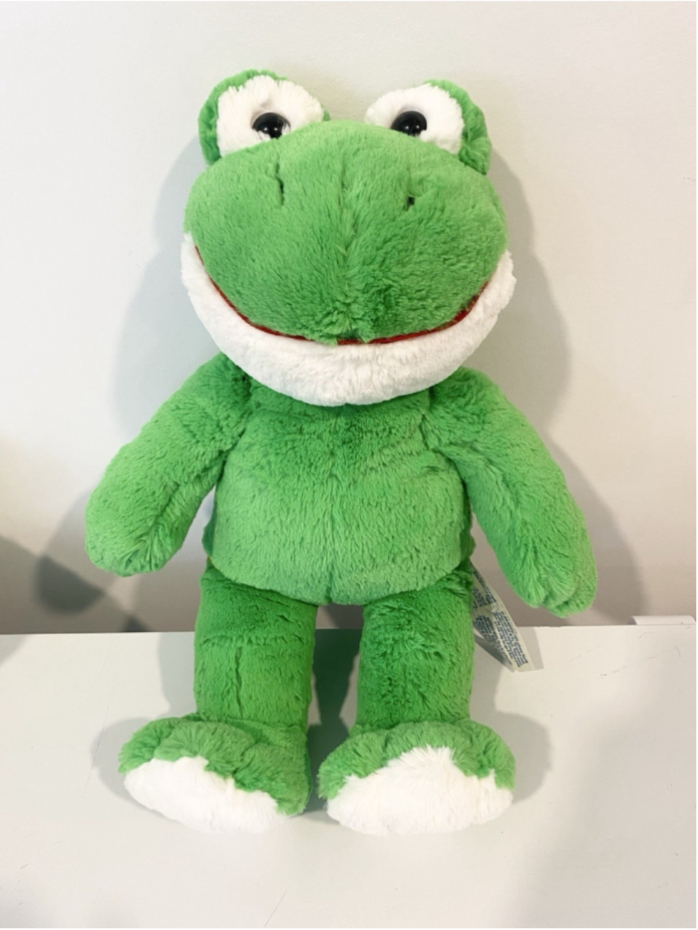 Build A Bear Friendly Frog Green Plush Stuffed Animal Retired BABW